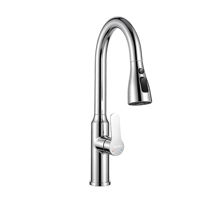 TUTTI 304 Stainless Steel Pull-Out Kitchen Faucet