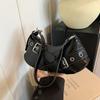 Niche design bag women's new fashion trend single shoulder underarm backpack versatile casual portable baguette bag