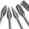 10Pcs Rotary File Rasp 1/8 Inch Shank Solid Tungsten Carbide Rotary Burr Set for Metal Welds Carving Cutting Engraving Porting