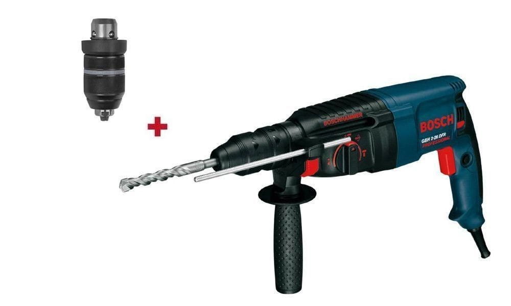 Bosch Hammer Drill 800W Gbh 2-26 Dfr 2.7J + Chuck 13Mm