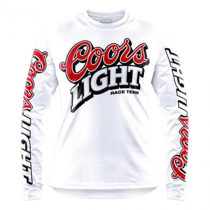 Mens Quick-Dry Long Sleeve Cycling Jersey Mountain Bike Off-Road Riding Sports Outdoor Activities