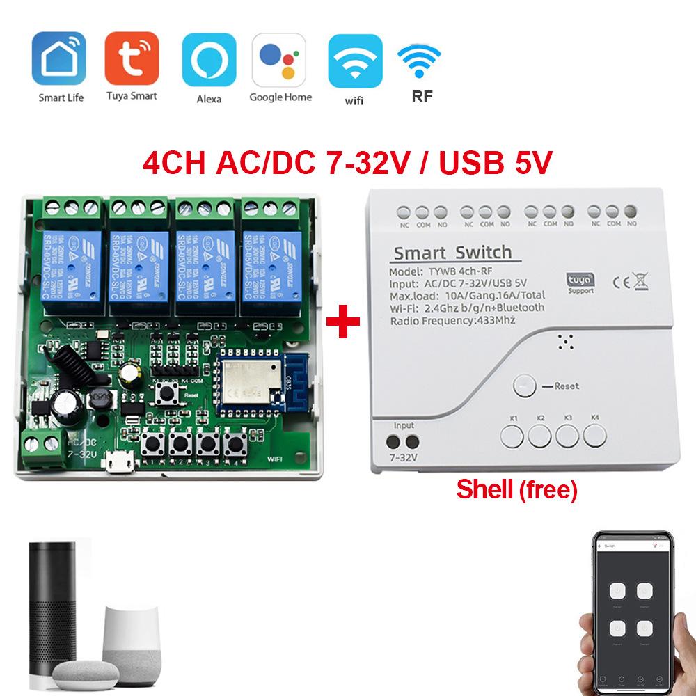 Tuya Smart WiFi Relais Schalter Modul mit eWeLink Fernbedienung & Timer Funktionen