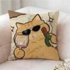 Oil Painting Of A Quirky Fun Rabbit Pillow Case Pillowcase Doublesided Printed Sofa Cushion Bedroom Headboard Pillow