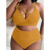 Neu Sexy Hohe Taille Bikinis Bademode Frauen Badeanzug Weibliche Bikini Set Print Plus Size Badeanzug Sommer
