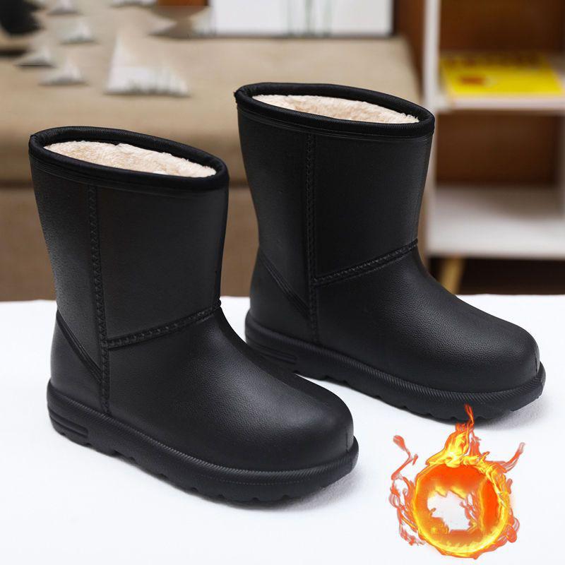 

Women s Winter Waterproof Snow Boots Women s Warm Outdoor Short Boots Anti Slip Middle Tube Thickened and Plush 36-37 чёрный