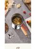 304 Stainless Steel Deep Fryer with Wooden Handle and Filter Basket for Induction Cooker