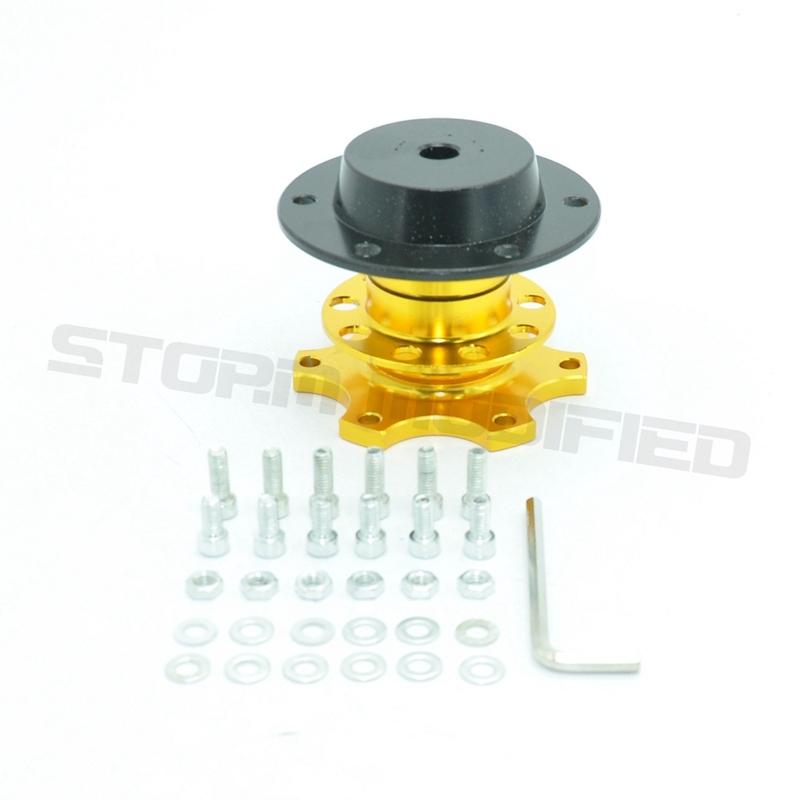 SuTong 2018 New Golden Steering Wheel Snap Off Quick Release Hub Adapter Boss Kit Universal