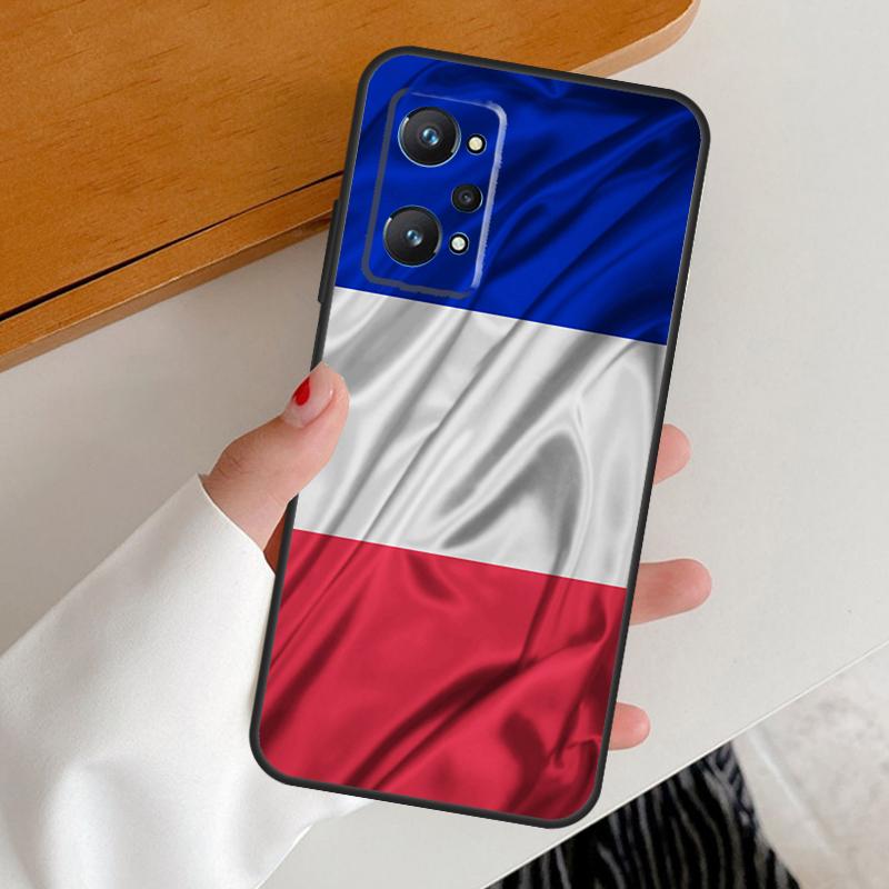 France Flag For Realme 14 10 11 12 13 Pro Plus GT6 GT7 15 Pro C65 C67 C63 C61 C55 C51 C53 C35 C75 Case