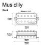 Wilkinson Vintage Classic Alnico 5 Overwound Open Humbucker Pickup for Electric Guitar, Zebra