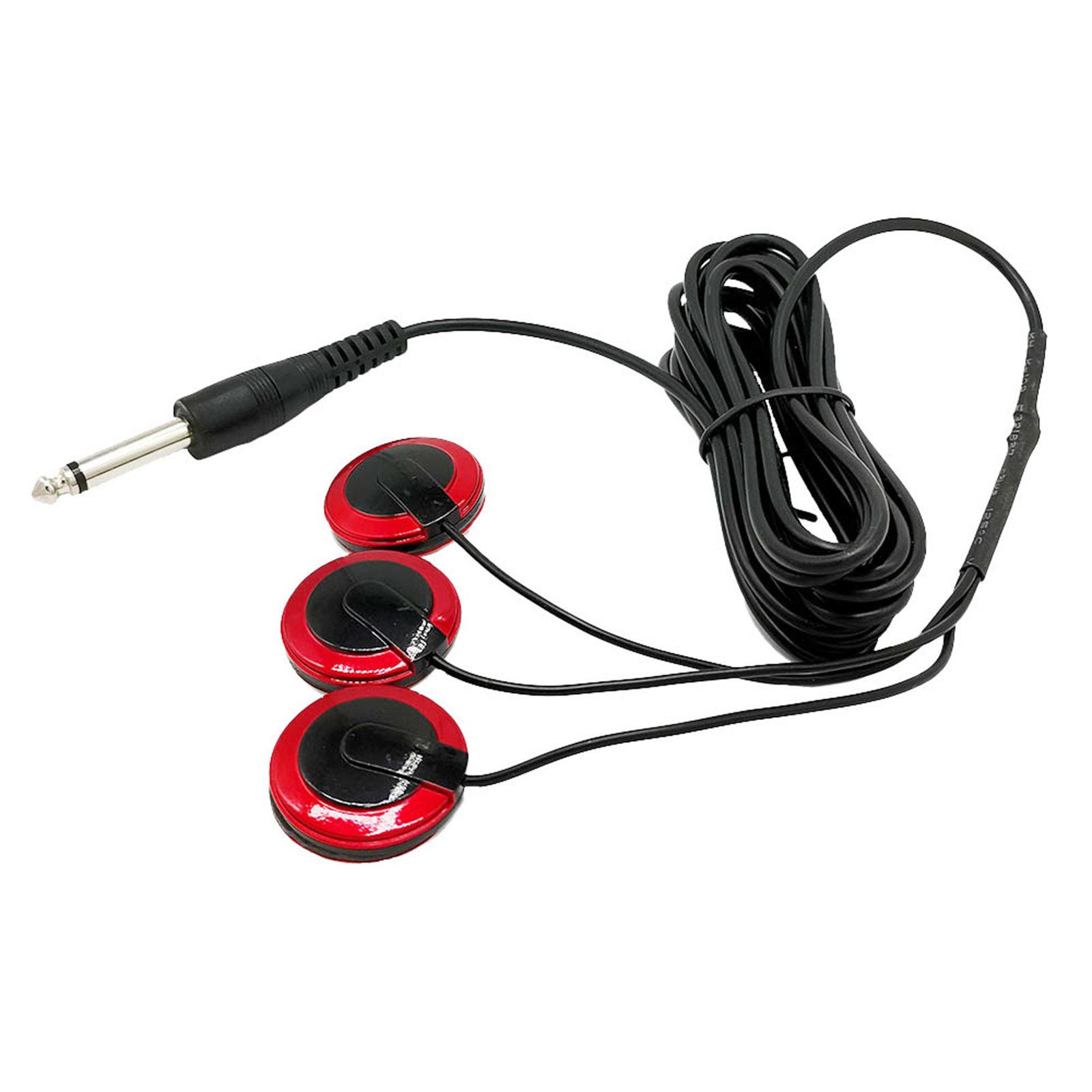 

6.35mm Guitar Pickup Piezo Stable Contact Self Adhesive Microphone Pickup For Bass Violin Banjo Mandolin Ukulele Guitar красный