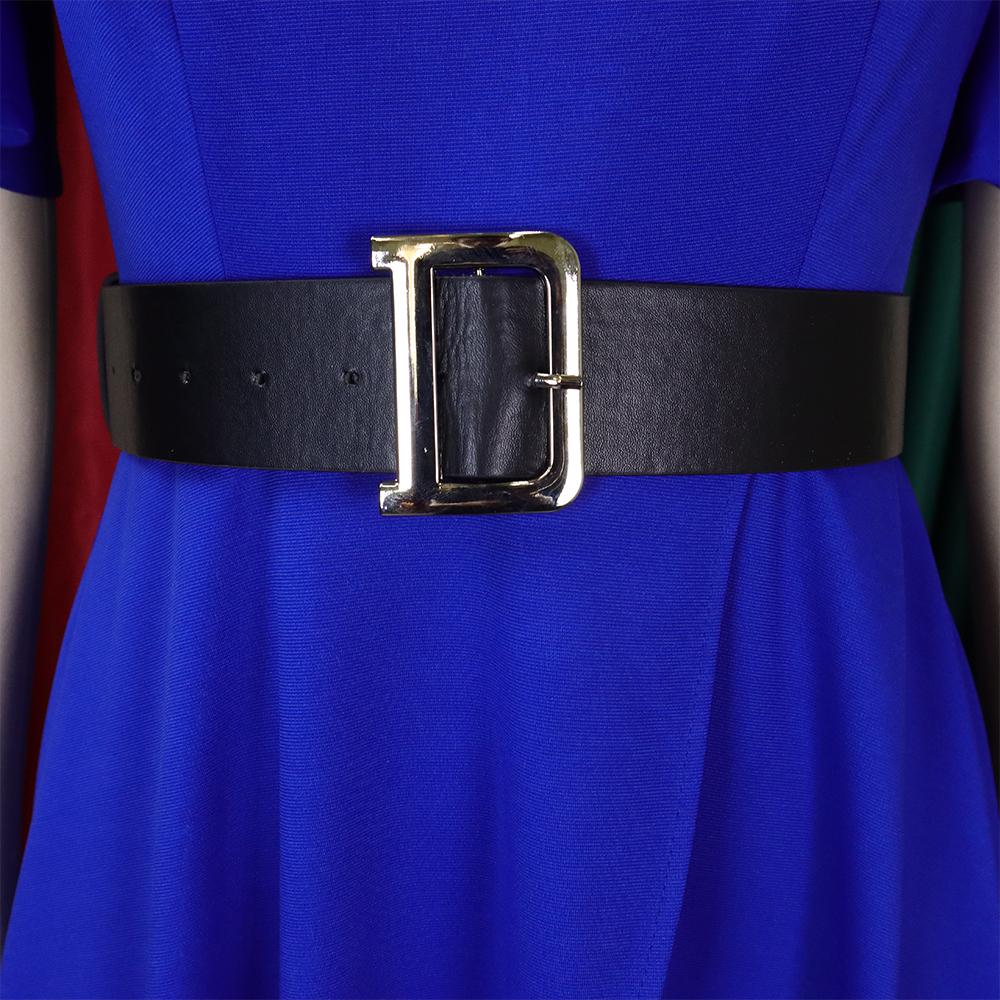 Elegant Party Dresses Woman V Neck Ruffles Sleeve Belt Waisted Pleated Mid Calf Female Birthday Dinner Vestidos Mujer Dress Robe