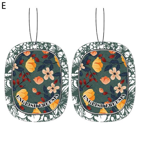 2Pcs Car Perfume Interior Decor Portable Protection Fragrant Fine Workmanship Eliminate Odors Paper Car Air Freshener Incense Chip