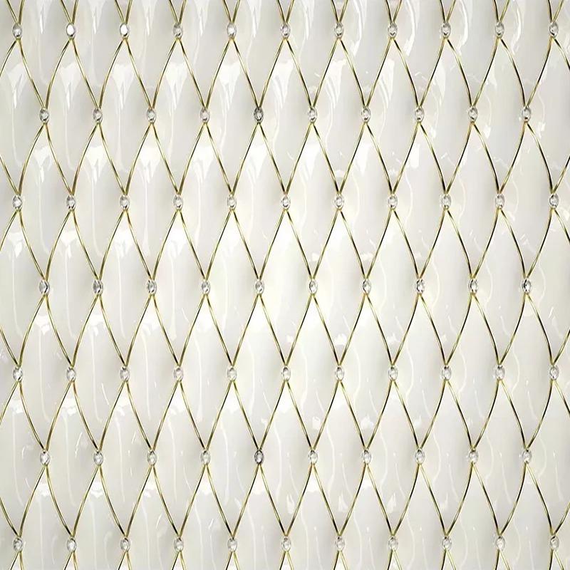 Europäischer Stil Tapete 3D Stereo Abstraktes Wandbild Geometrisches Muster Wandbild Heim Innendekoration Wandpapier