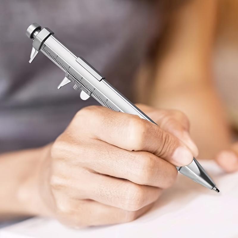 

Creative Vernier Caliper Ballpoint Pen Multifunctional Neutral Ink Pen 0-100mm Ballpoint Pen for Stationery Measurement 1pc