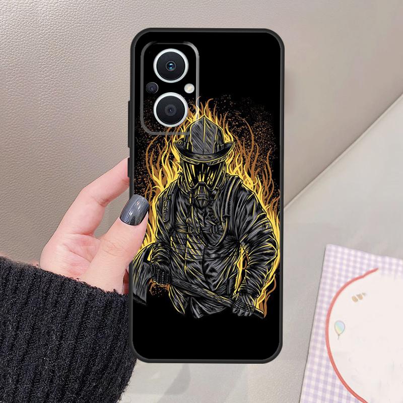 Firefighter Heroes Fireman Funda For OPPO Reno 13 11 12 14 Pro 13F 14F 12F 11F 7 8 Lite OPPO Find X5 X6 X8 X9 Pro Case