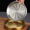 Gold/Silber Farbe Westliches Essgeschirr Runde Form Koreanische BBQ Servierplatte Dessert
