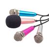 3.5mm Portable Stereo Studio Mic KTV Karaoke Mini Handheld Microphone For Smartphone Laptop PC Desktop Handheld Audio Microphone