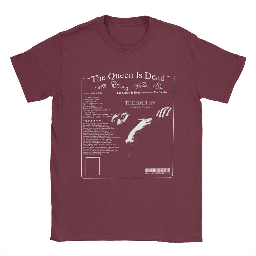 The Smiths The Queen Is Dead Men's T Shirts Vintage Tee Shirt Short Sleeve Crew Neck T-Shirt 100% Cotton Plus Size Clothes