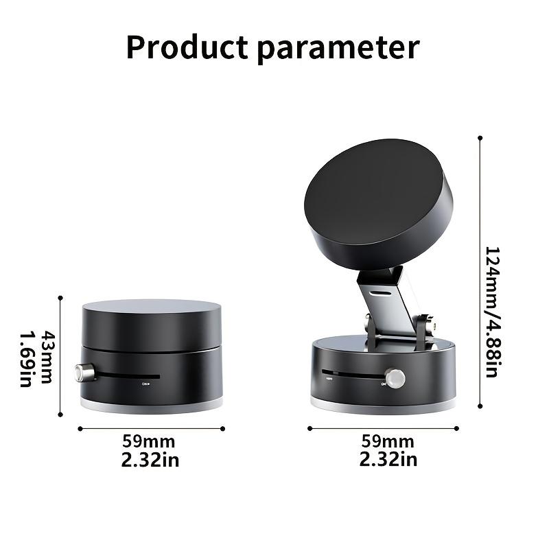 Car Magnetic Vacuum Phone Holder Swivel Wireless Charging Bracket Support GPS Car Bracket Double-sideds Magnetic Foldable Holder