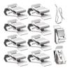 50Pcs Stainless Steel Electrical Clips Replacement Solar Panel Wire Clamp Cable Fastener Trailer Frame Wire Clamps