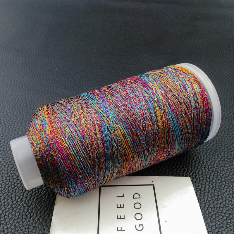 DIY Iridescent Gold & Silver Thread Core Yarn for Handmade Tassels, Bracelets, Necklaces, and Macrame.