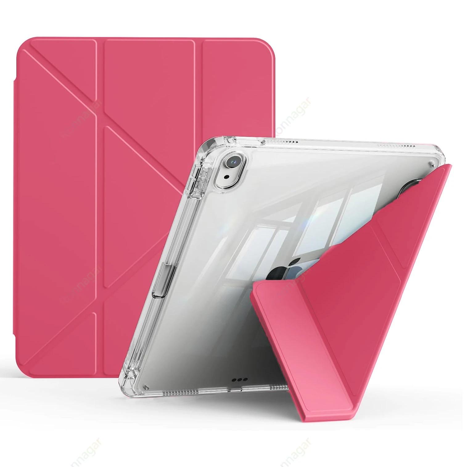 

Многоугольная подставка для чехла iPad A16 11-го 10-го поколения 11 дюймов 2025 Air11 13 M3 M2 Pro11 13 дюймов M5 M4 7/8/9-го 10.2/10.5/10.9 iPad A16 11th 2025 розы красного