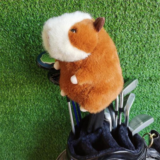 Guinea Pig Golf Club Headcover Plush Animal Wood Driver Head Protector Cover Golf Accessories Men Women Golfer Gift