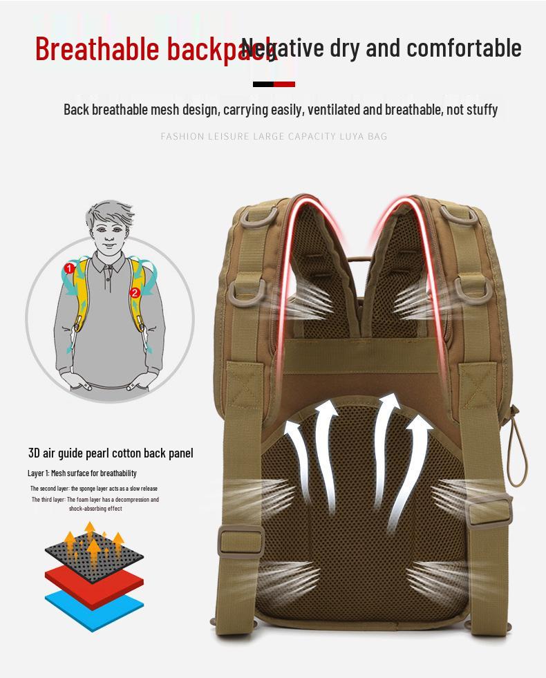 Multifunctional Camouflage Outdoor Hiking & Travel Crossbody Bag