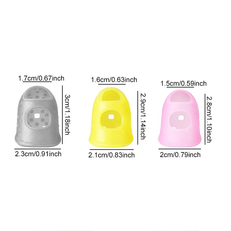 10~40pcs Guitar Fingertip Set Strings Instrument Guitar Protector Finger Thumb Hoder Silicone Fingertip Caps for Beginner TMZ