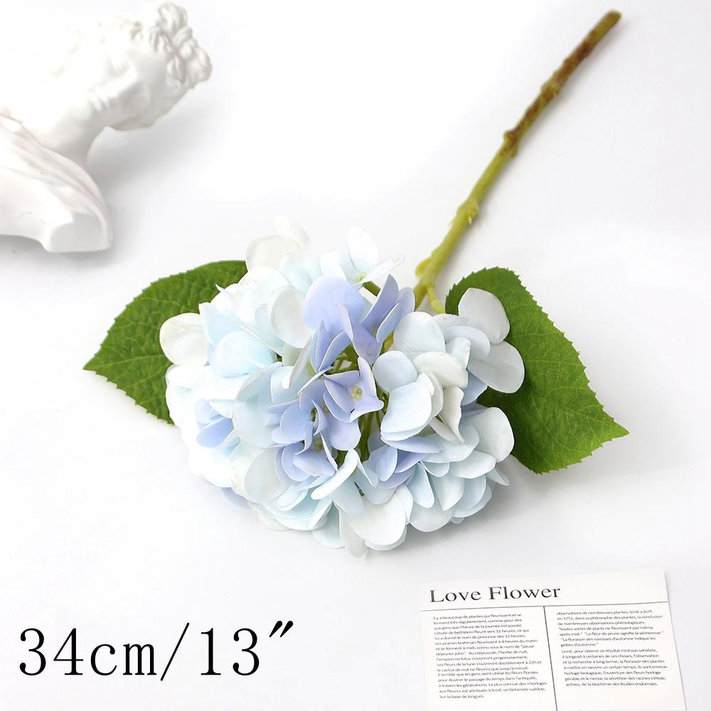 Blue Artificial Flowers Bouquet Rose Fake Flowers for Indoor Home Decor Garden Wedding Party Decoration Outdoor Vase Accessories