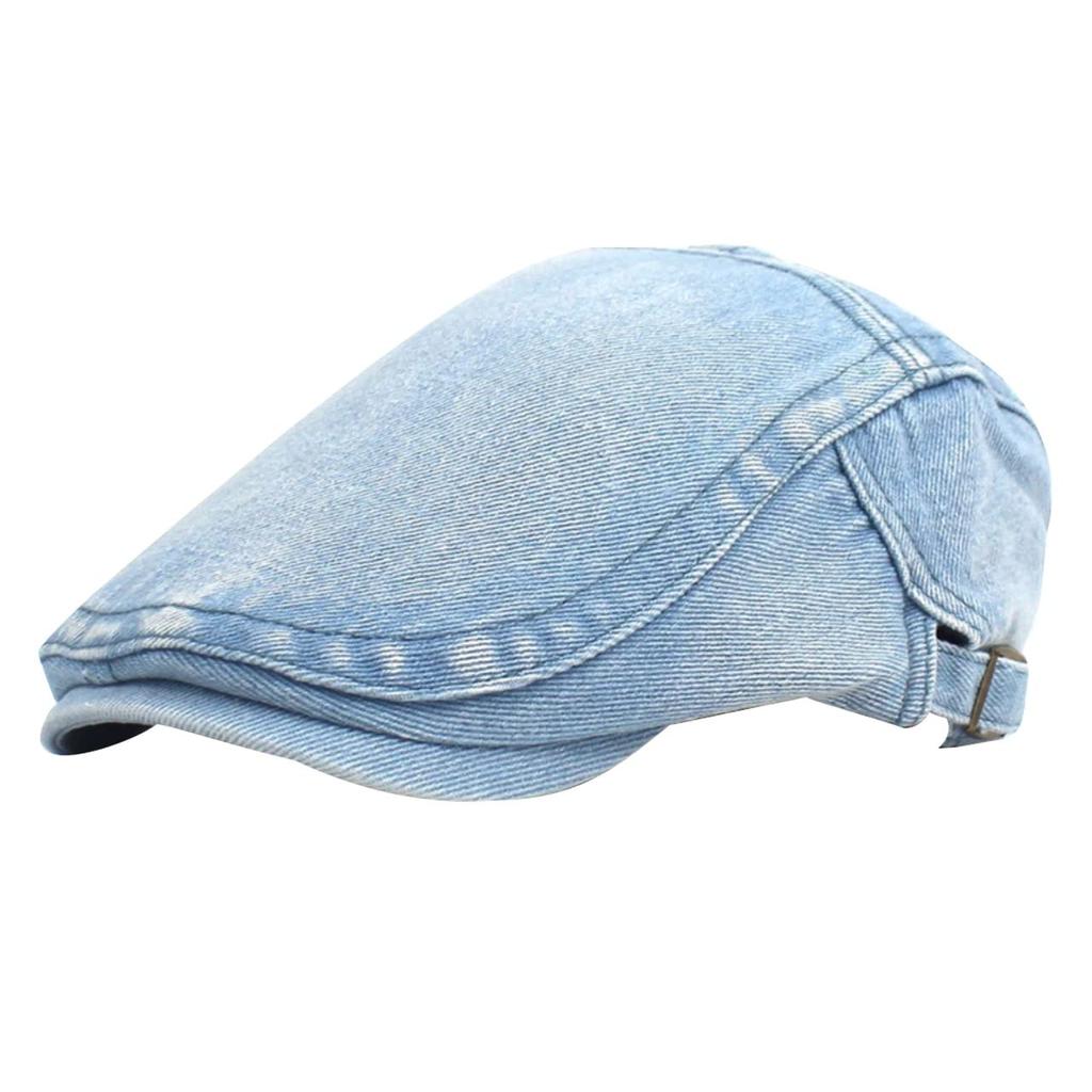 Hunting CA598 [White Fang] cap, denim, sports, running, outdoor, men's, women's, (light blue)