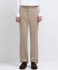 Semi-Wide Hidden Elastic Waist Slacks [Beige]