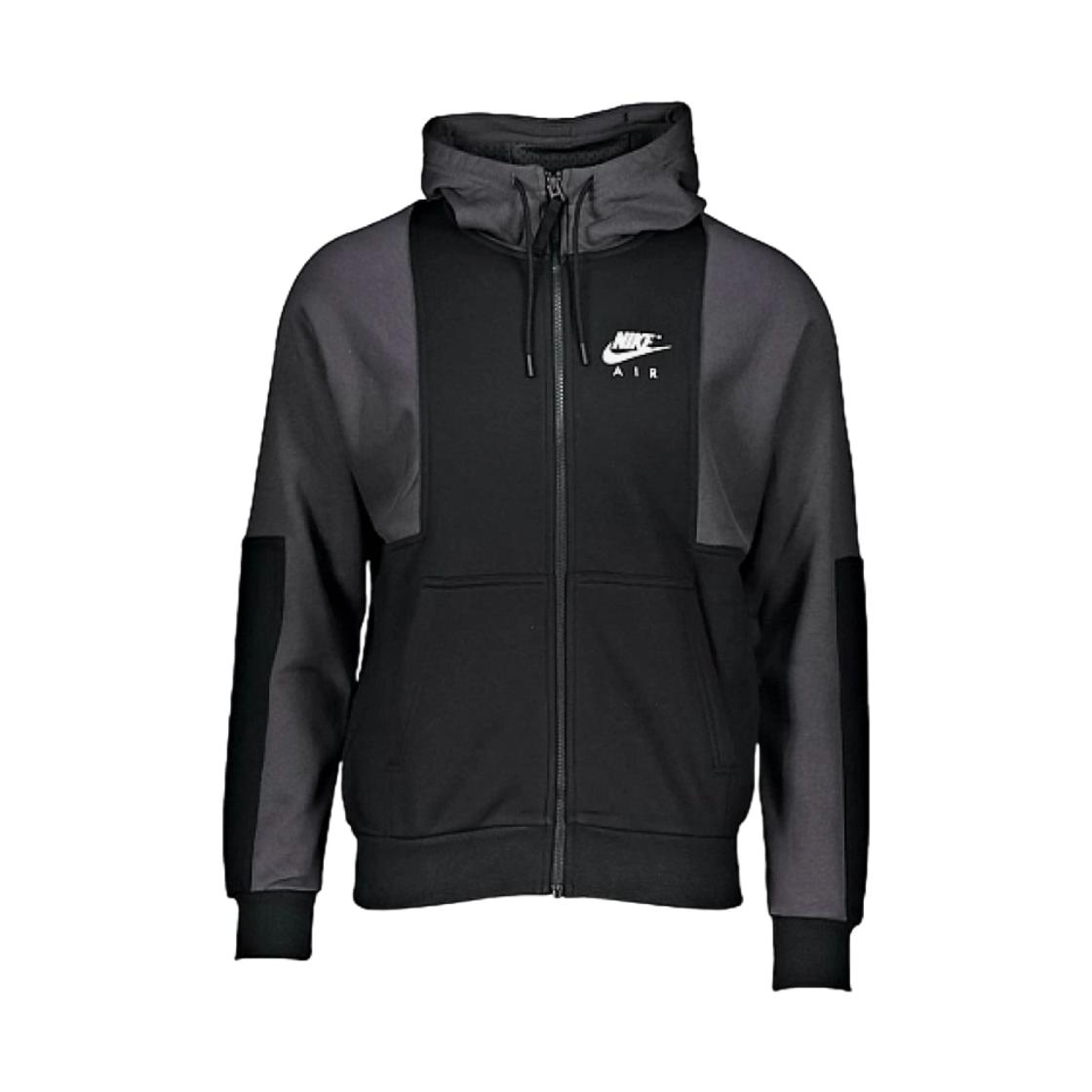 Nike Logo Print Casual Zip-Up Hooded Long Sleeve Jacket Men Outerwear Black DD6457-010 M