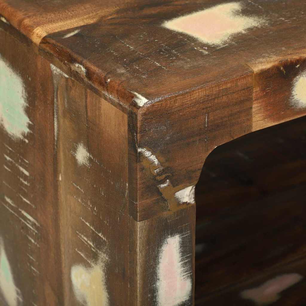 Coffee Table 90 X 50 X 35 Cm Solid Upcycled Wood