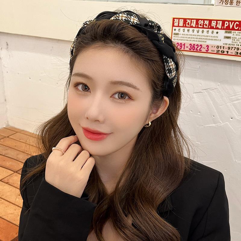Modische Haarreifen Haarbänder für Frauen Retro Geflochtene Stirnbänder Twist Strick Haarband Koreanische Mädchen Haaraccessoires Kopfschmuck