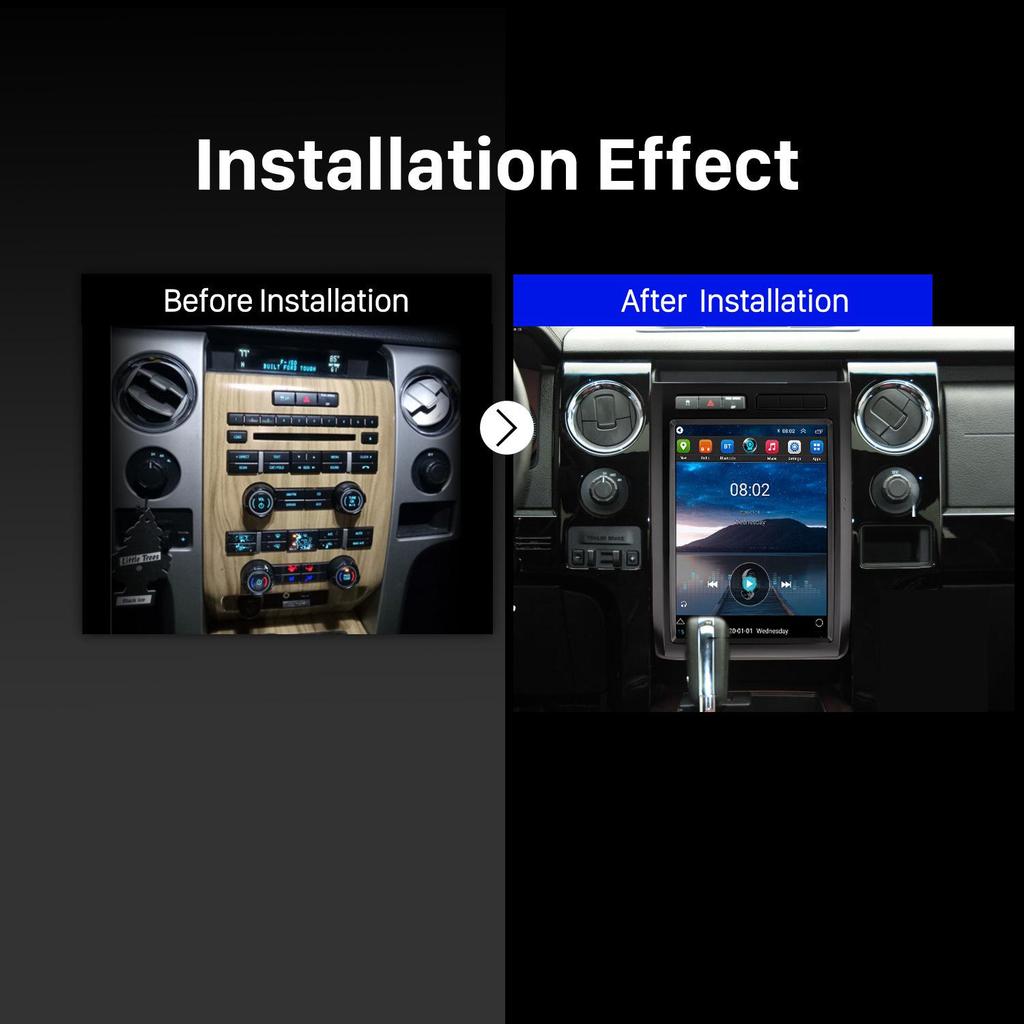 Compatible with 2008-2012 Ford Mustang/F150: Android GPS, WiFi, Bluetooth, CarPlay Navigation System.