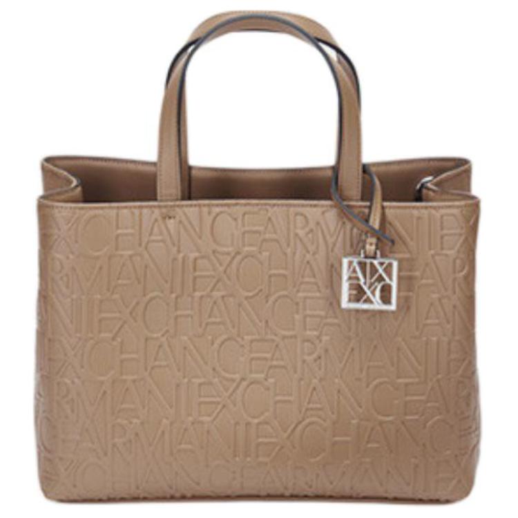 New ARMANI EXCHANGEAE PU Tote Bag Shopping Bag Shoulder Bag Handbag Women's Brown 942646-CC793-14949