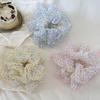 Women's French Chiffon Flower Gopchang Scrunchie Hairband