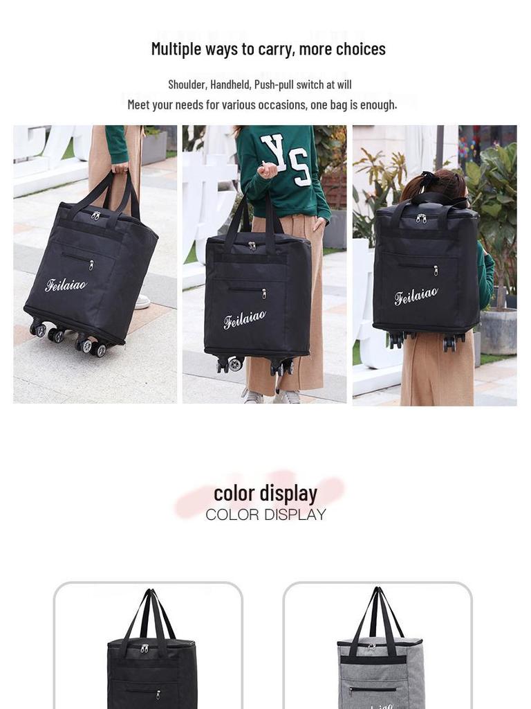 Waterproof Wheeled Travel Backpack: Durable, Lightweight, and Spacious Hand Luggage.