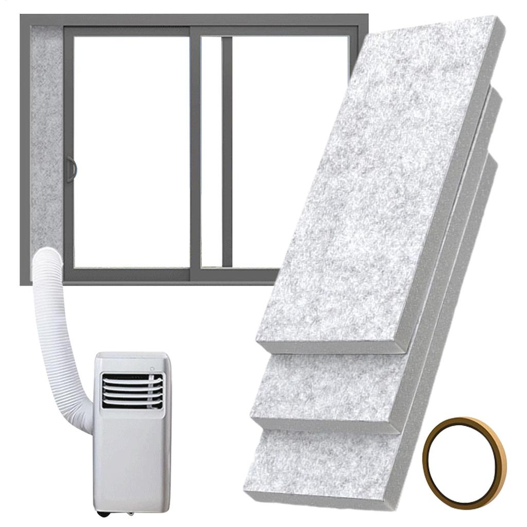 Insulated Foam Panels for Portable AC Window Seal Kit Air Conditioner Insulating AC Window Seal Panels for Home Seal Heat