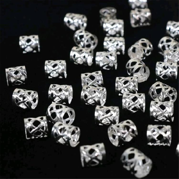 100PCS Hair Braid Dreadlock Beads Braid Spirals Braid Hair Extension Hair Rings