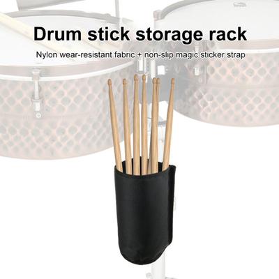 Drumstick Holder Large Capacity Drum Sticks Bag Brushes Mallets Storage Holder Drum Sticks Holder Up To 10 Pairs
