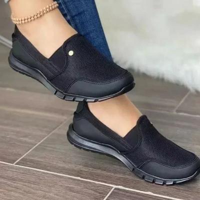 Grote Nieuwe Dames Merk Zomer Mesh Voetbedekking Mode Casual Dames One Step Luie Platte Schoenen Casual Schoenen 36-43