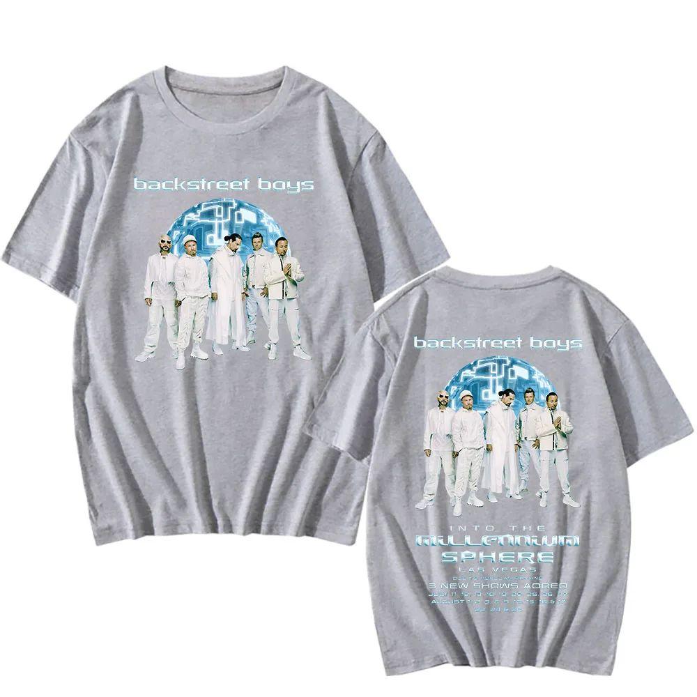 Vintage T Shirt Fashion Backstreet Boys Millennium Tour 2025 Music Unisex Tops Men Women Trend Y2k Short Sleeve T-shirts