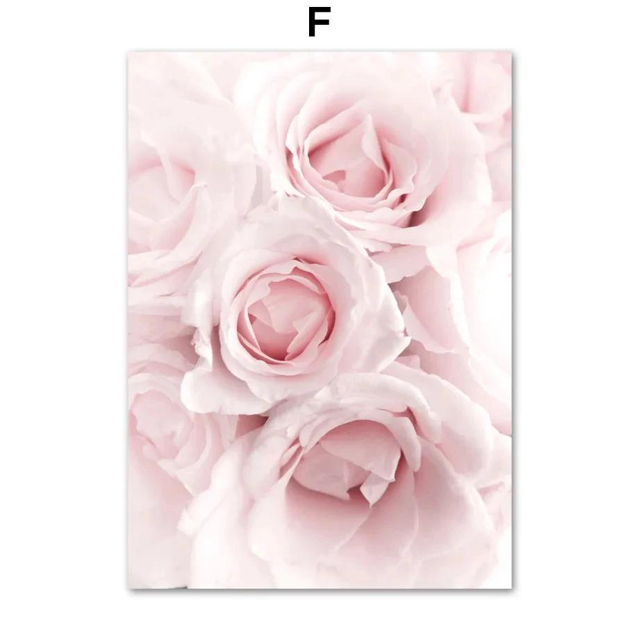 

Розовые Сакура Роза Тюльпан Цветок Пейзаж Холст Картина Настенное Искусство, Скандинавские Постеры и Принты, Картины для Декора Гостиной 21x30cm No Framed