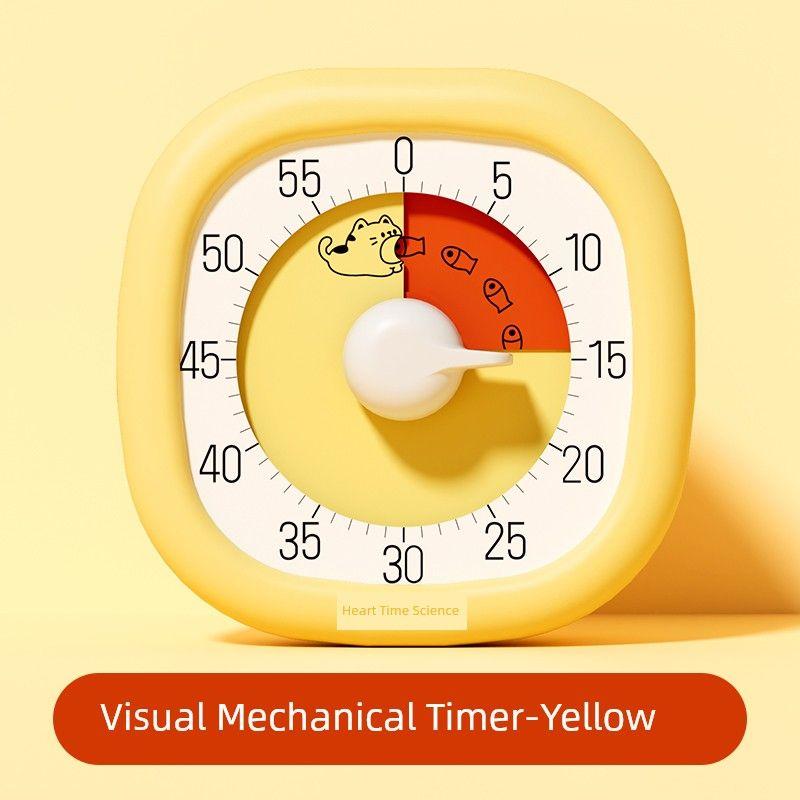 

Time Learning Visualization Timer Kids Learning Self-Discipline Handy Gadget Timing Time Management Countdown Reminder Alarm Clock Visual timer (yellow)