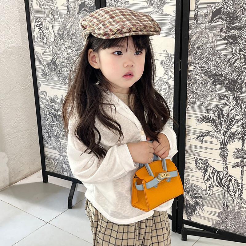 Stylish Mini Shoulder Bag For Kids Chic Solid Color Crossbody Bag For Summer Fun