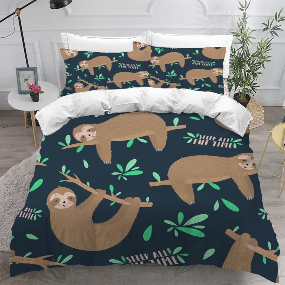 

Мультяшный лис для детей пододеяльник Микрофибра пододеяльник украшение комнаты кровать взрослое постельное белье Молния и 2 наволочки 90x200cm