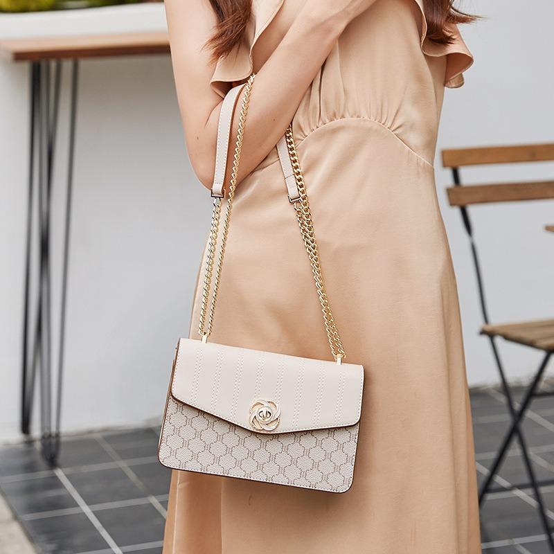 VEZFAA Single Shoulder Underarm Chain Bag Women Aa Crossbody Bag Small Square Bag High-grade Genuine Leather Hot Women's Bag New Style