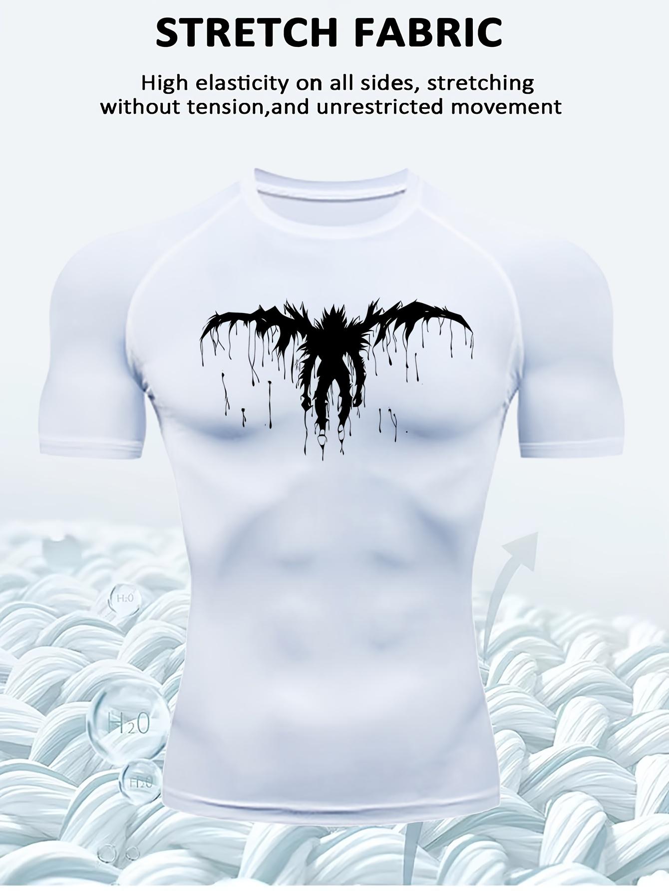 Men s White Venom Symbiote Print Compression T-Shirt, High Elasticity Quick Dry Breathable Gym Workout Top S белый